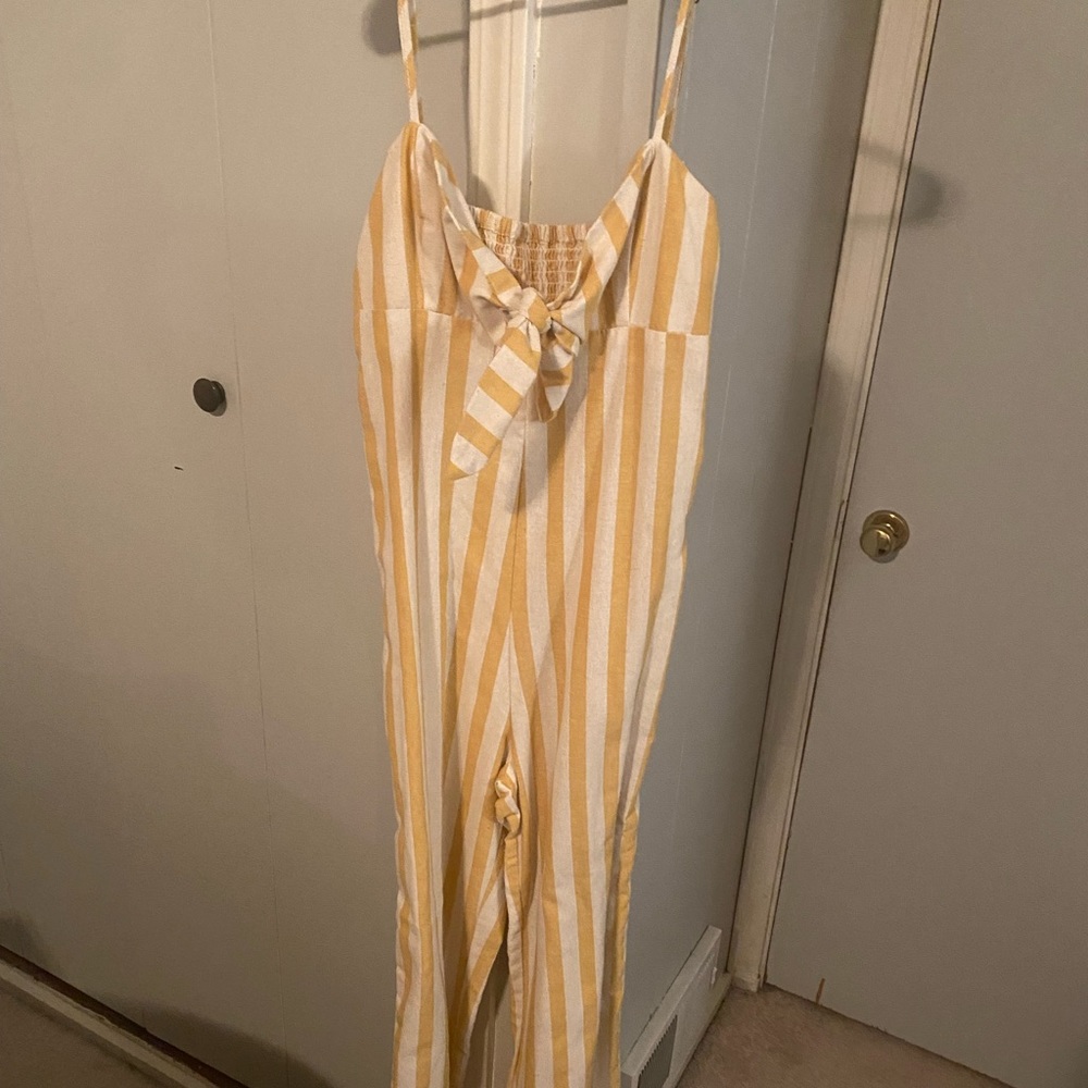 Tie top jumpsuit
